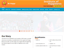 Tablet Screenshot of instituteofhappiness.com